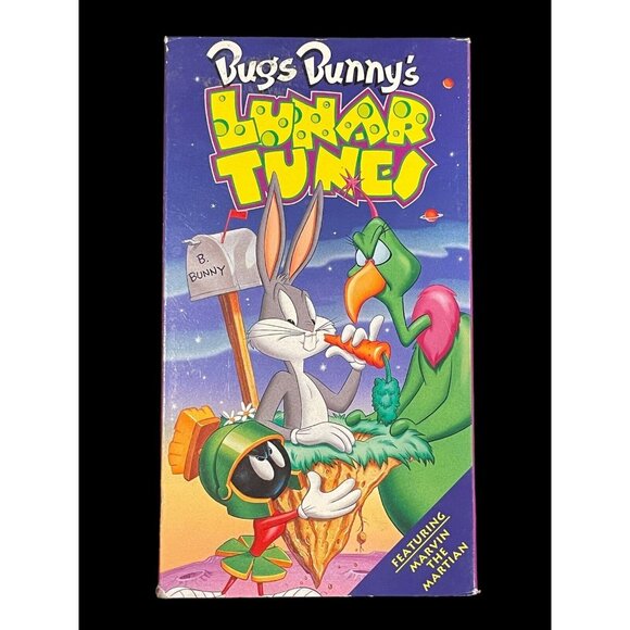 1993 VHS Bugs Bunny's Lunar Tunes Looney Tunes Marvin The Martian - Picture 1 of 5